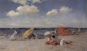 William Merritt Chase Seashore oil